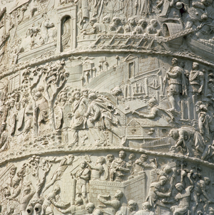 Detail from Trajan's Column, AD 113 (marble)
