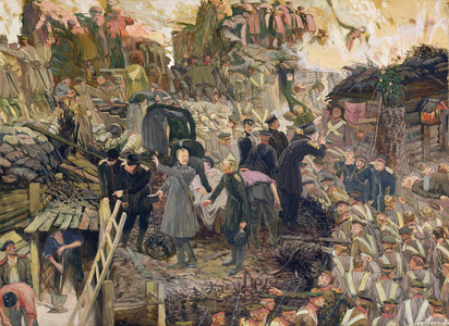 The Defense of Sebastopol, 1910 (watercolour on cardboard)