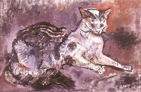 Cat, 1910 (oil on canvas)