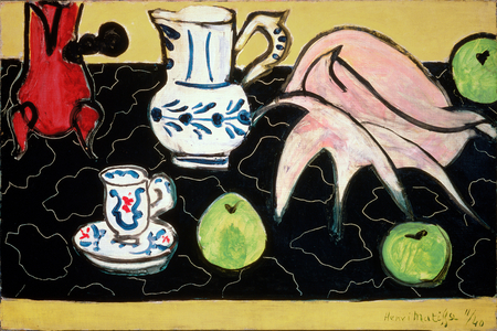Still Life with a Seashell on Black Marble, 1940 (oil on canvas)