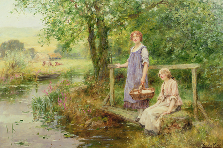 The Foot Bridge (oil on canvas)