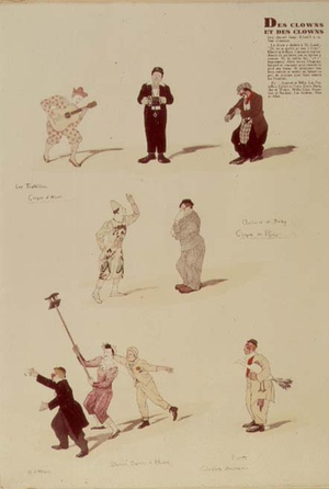 Italian Clowns: Antonet and Beby; Les Fratelli, Dario, Bario and Rhum; Porto, by M.J. Vesque