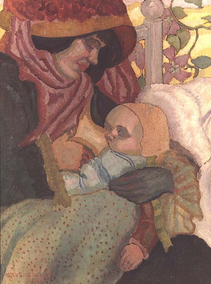 A Mother breast-feeding her Child, c.1897