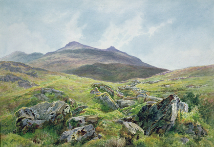 Landscape, Snowdon (watercolour)