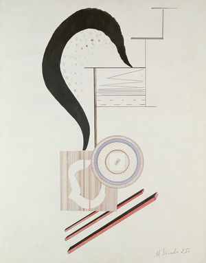 Constructivist Composition, 1925 (pen & ink, w/c & gouache on paper)