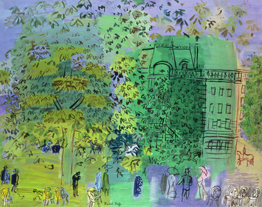 The avenue of the Bois de Boulogne, Paris, 1928