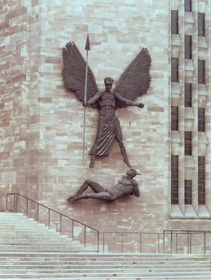 St. Michael Vanquishing the Devil, cast in 1960 (bronze)