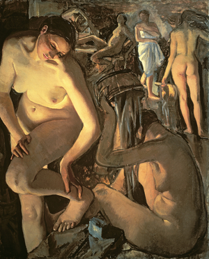 The Bath House, 1913 (oil on canvas)