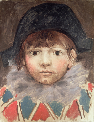 The Artist's Son in a Harlequin Costume