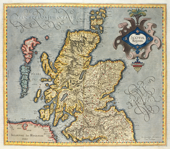 Map of the Kingdom of Scotland, 17th century
