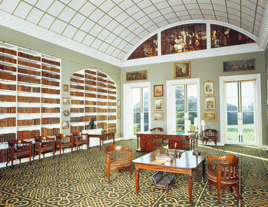 View of the library, 1793 (photo)