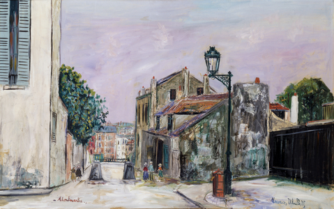 Rue du Mont-Cenis, Montmartre, c.1937 (oil on canvas)