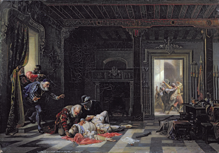 The Death of the Prince of Orange, 1861 (oil on canvas)