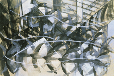 Flight of the Swallows, 1913 (tempera on paper)