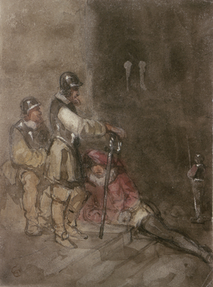 Unidentified Historical Subject, with Soldiers