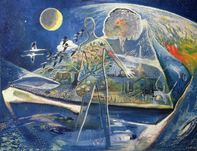 Man's Natural World (oil on canvas)