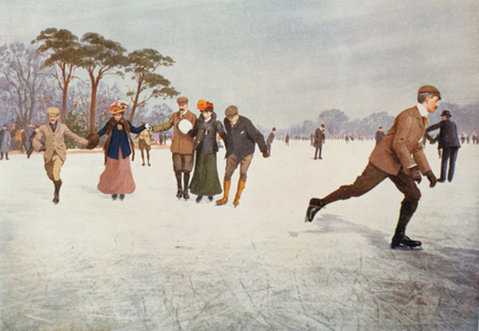 Skating on the Lake (Late 19th century)