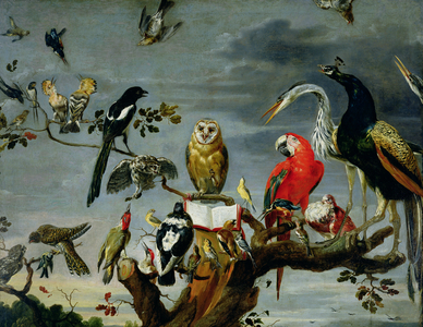 Concert of Birds (oil on canvas)
