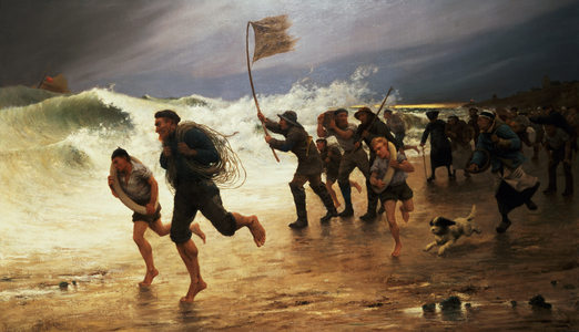 The Rescue (oil on canvas)