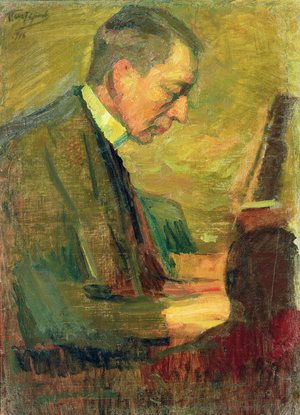 Portrait of Sergei Rakhmaninov, 1916 (oil on canvas)