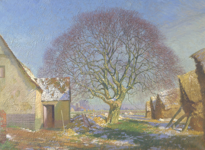 Morning in January, 1956 (oil on canvas)
