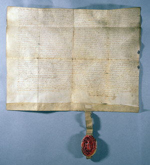 Letters of election by bailies and council of Queens ferry in favour of the 'wobster' craft within that burgh (pen & ink on vellum)