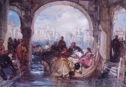 View in Venice, 1852 (w/c on paper)