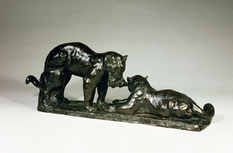 Two Jaguars (bronze)