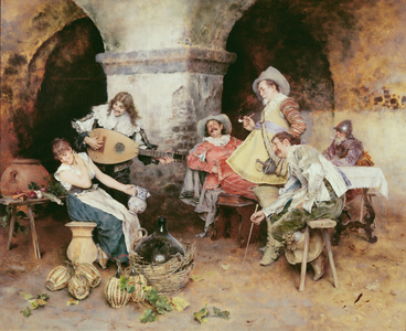 The Serenade, 1887 (oil on canvas)