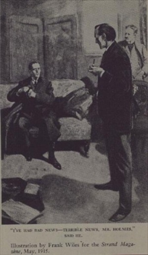 Sherlock Holmes, for 'The Strand' Magazine, May 1915