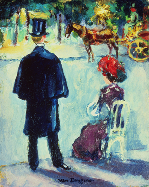 The Champs Elysees, c.1903 (panel)