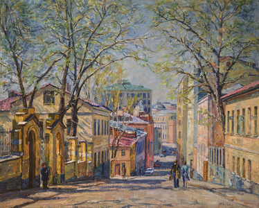 The Town of Zagorsk, 1990 (oil on canvas)