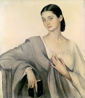 Portrait of Countess Eliso Dadiani, 1919 (coloured pencil on paper)