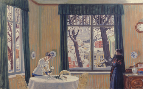 In the Room. Winter, 1915 (oil on canvas)