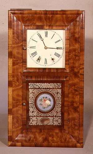 Square wall clock by Jerome and Company, c.1830