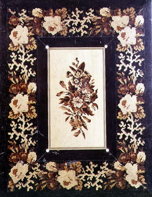 Highly ornamental Tunbridge ware box, English, 19th century