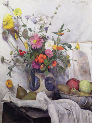 Still Life with Fruits and Flowers