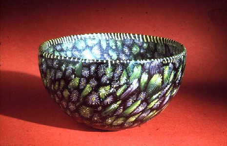 Bowl, Roman, 1st century BC-1st century AD (ribbon glass)