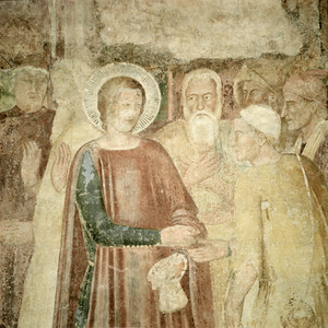 Detail of St. Ranieri in the Holy Land, mid 14th century (fresco)