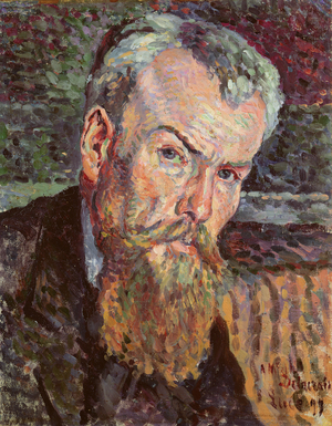 Portrait of Henri Edmond Cross (1856-1910) 1898 (oil on canvas) (detail) (see 140248)