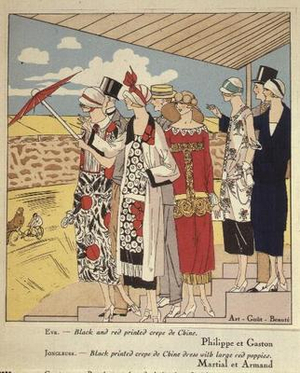 Oriental Designs, illustration from Art-Gout-Beaute, 1920s (litho)