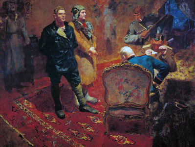 Communist Interrrogation, 1933 (oil on canvas)