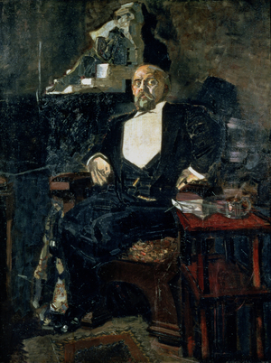 Portrait of Savva Mamontov, the Founder of the First Private Opera, 1897 (oil on canvas)