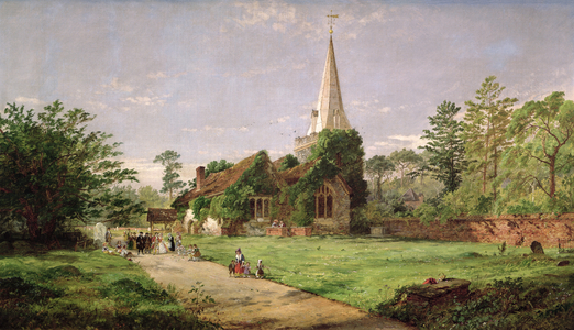 Stoke Poges Church (oil on canvas)