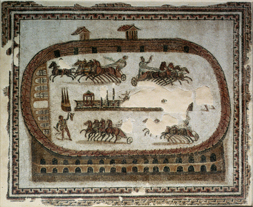Circus Games, from Carthage, Roman, end of 2nd century AD (mosaic)