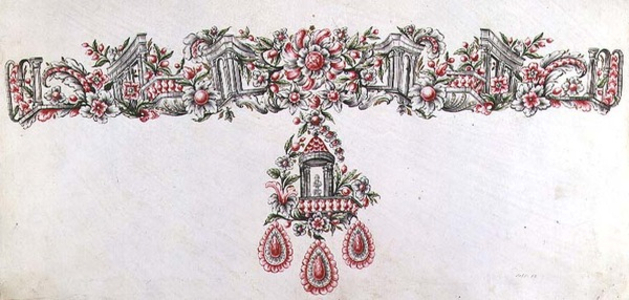 Design for a collier (drawing)