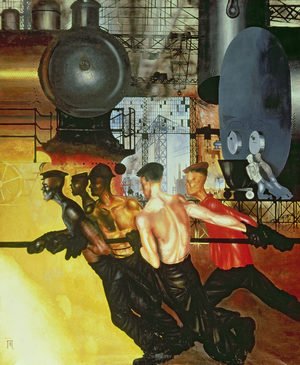 Increase the Productivity of Labour,  1927 (oil on canvas)