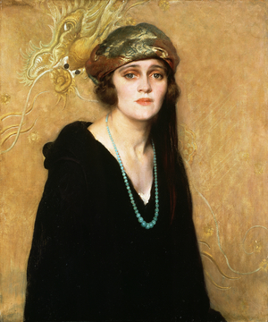Portrait of Kitty Jagger, the artists wife