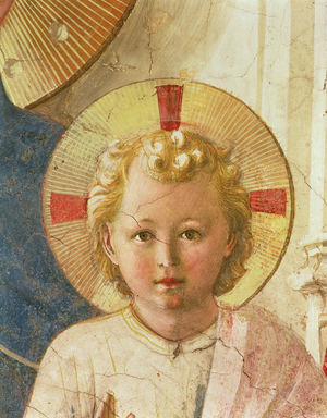 Detail of the Christ Child from the Madonna delle Ombre (Madonna of the Shadows), 1450 (fresco)