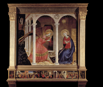 "The Annunciation - Pala de Cortone (Cortona)", 1433